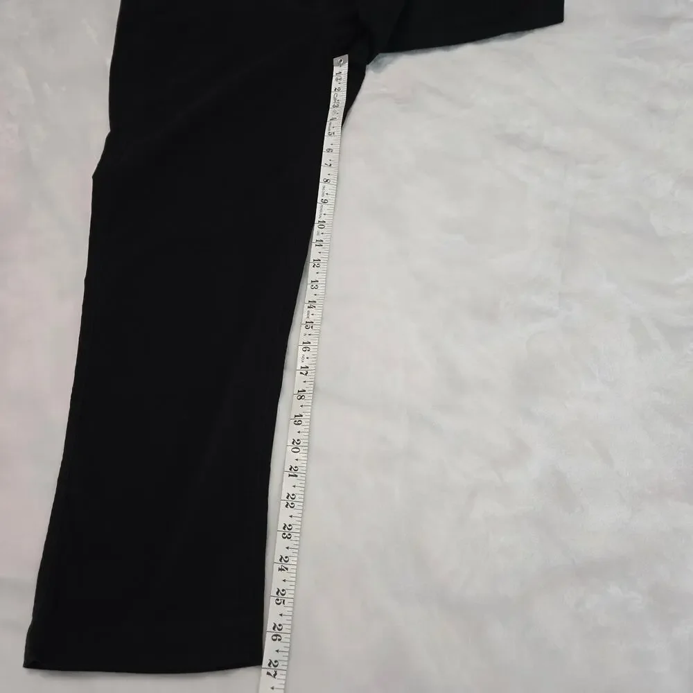 J.Crew Factory High-Rise Girlfriend Chino Size 10 Black Stretch Cotton Pants